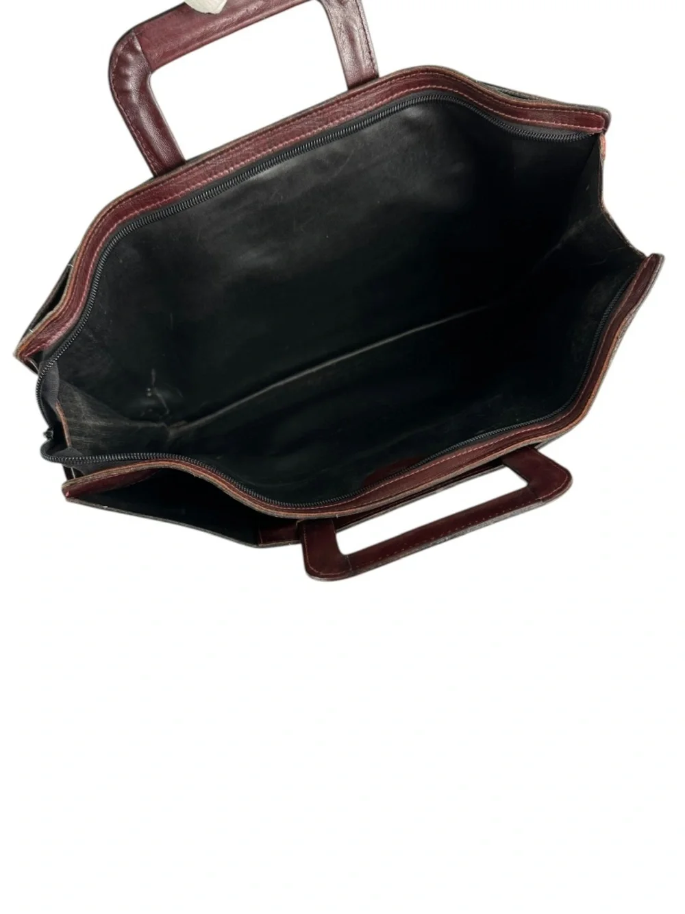 Vintage GOLD PFEIL Sport Burgundy Leather Classic Business Style Briefcase Bag